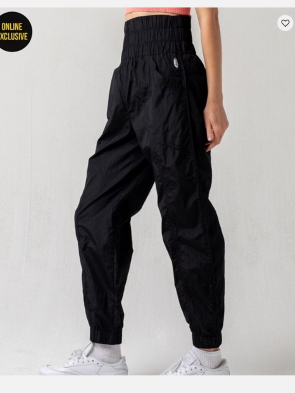 Free People Black Women's Track Jogger Pants